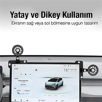 Polham Tesla Model Y, Model S, Model X, Model 3 Ekranı İle Uyumlu Manyetik Telefon Tutucu, Titremez Sarsılmaz