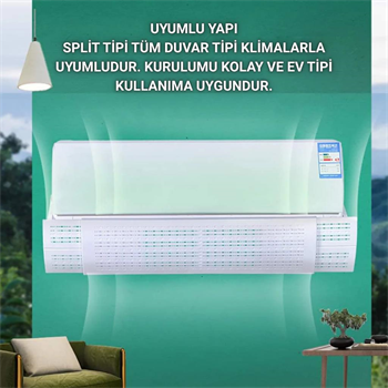 Polham Tüm Duvar Tipi Klimalara Uyumlu Hava Yönlendirme Aparatı, Yön Ayarlı Delikli Klima Siperik