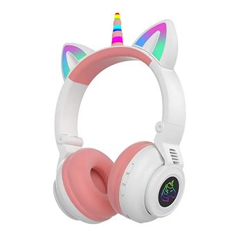 Polham Unicorn 94Db Güvenli Ses Limitli Yumuşak Kulak pedli Bluetooth Kulaklık Çocuk Kulaklığı Uzun Şarjlı