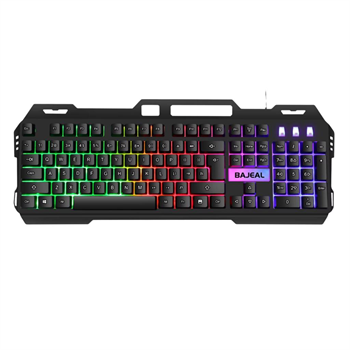 Polham USB Kablolu RGB LED Aydınlatmalı Gaming Mekanik Klavye, Metal Su Geçirmez Oyuncu Klavyesi