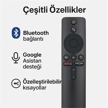 Polham Xiaomi Mi TV Stick İle Uyumlu Uzaktan Kumanda, Android TV Box İçin Uzaktan Bluetooth Kumanda