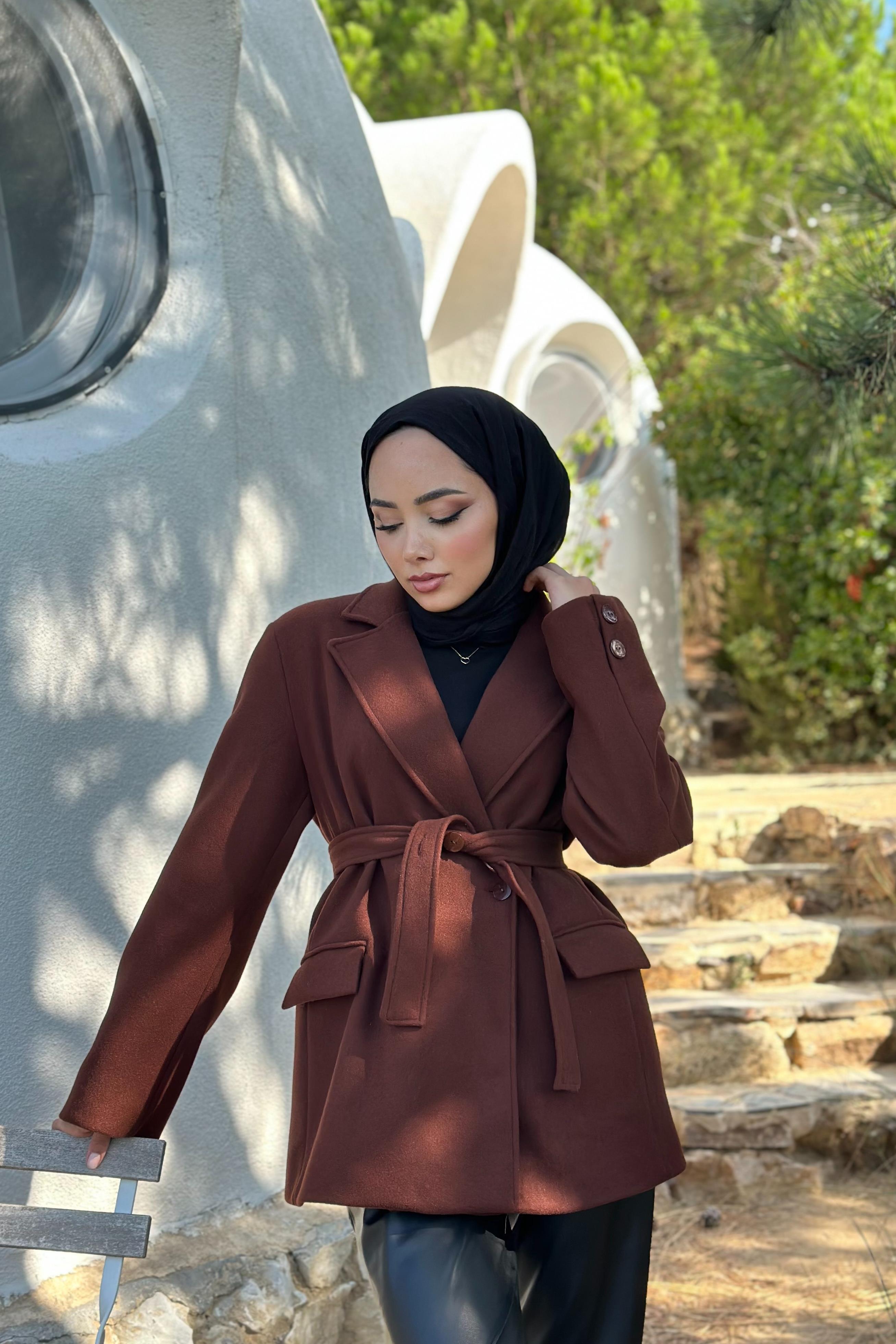 KAŞE BLAZER CEKET - KAHVE KAŞE BLAZER CEKET - KAHVE