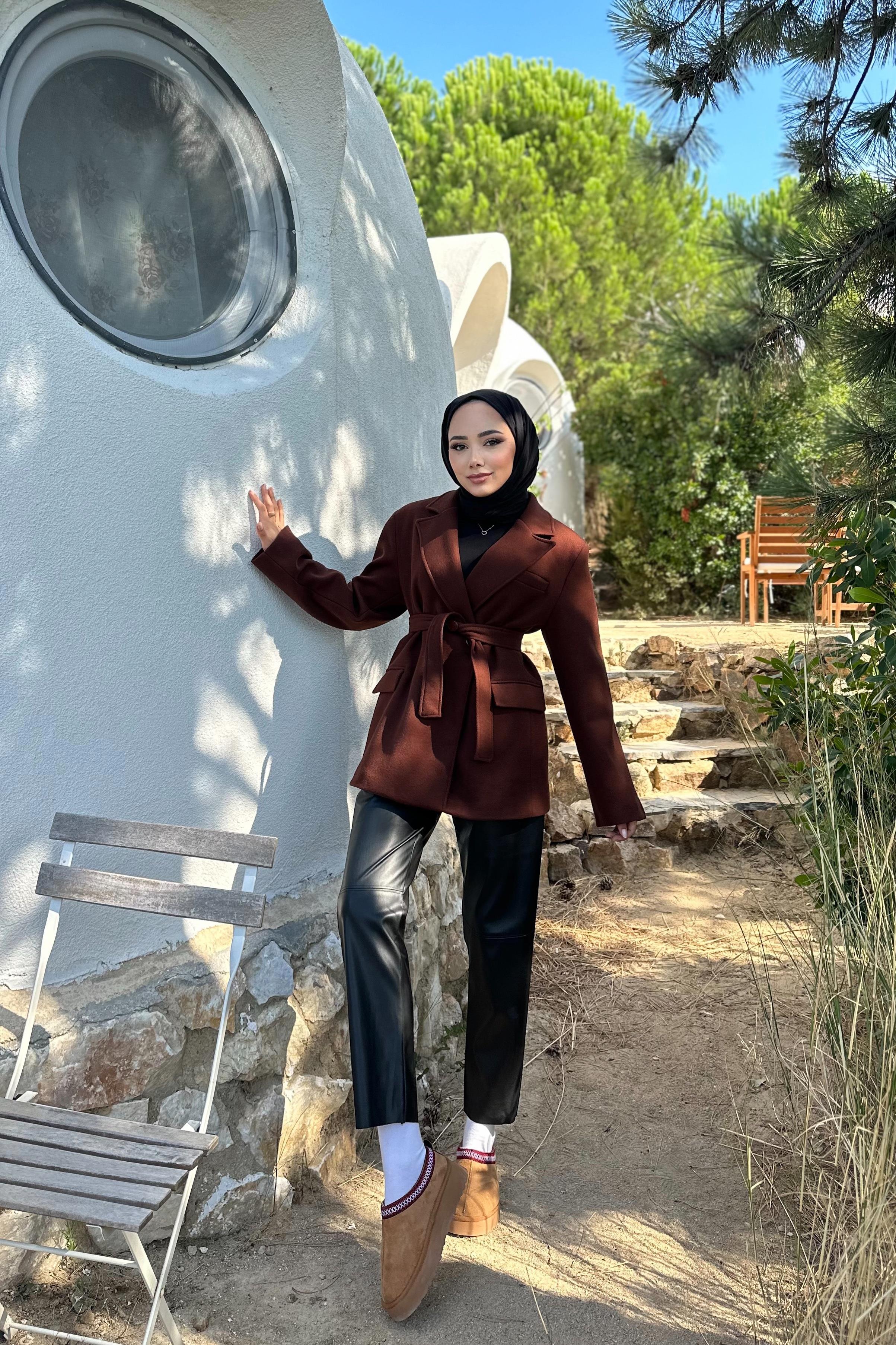 KAŞE BLAZER CEKET - KAHVE KAŞE BLAZER CEKET - KAHVE