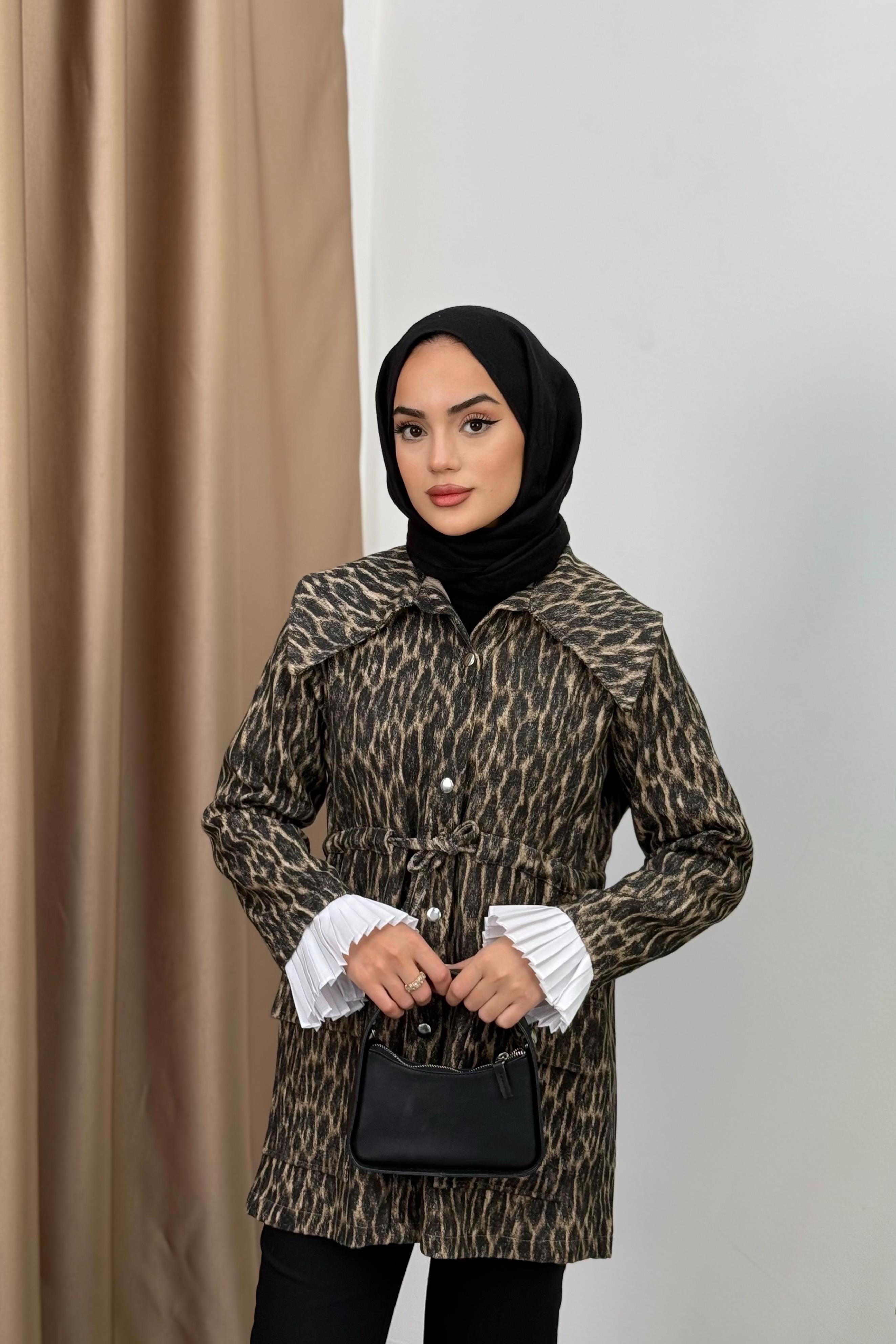 Leopar Ceket - SİYAH Leopar Ceket - SİYAH