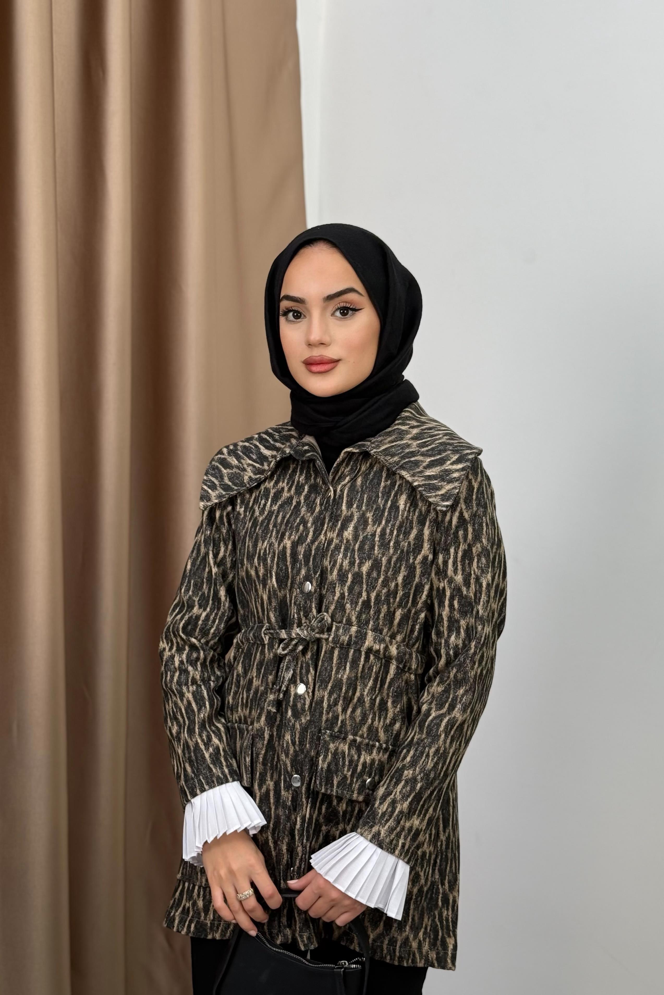 Leopar Ceket - SİYAH Leopar Ceket - SİYAH