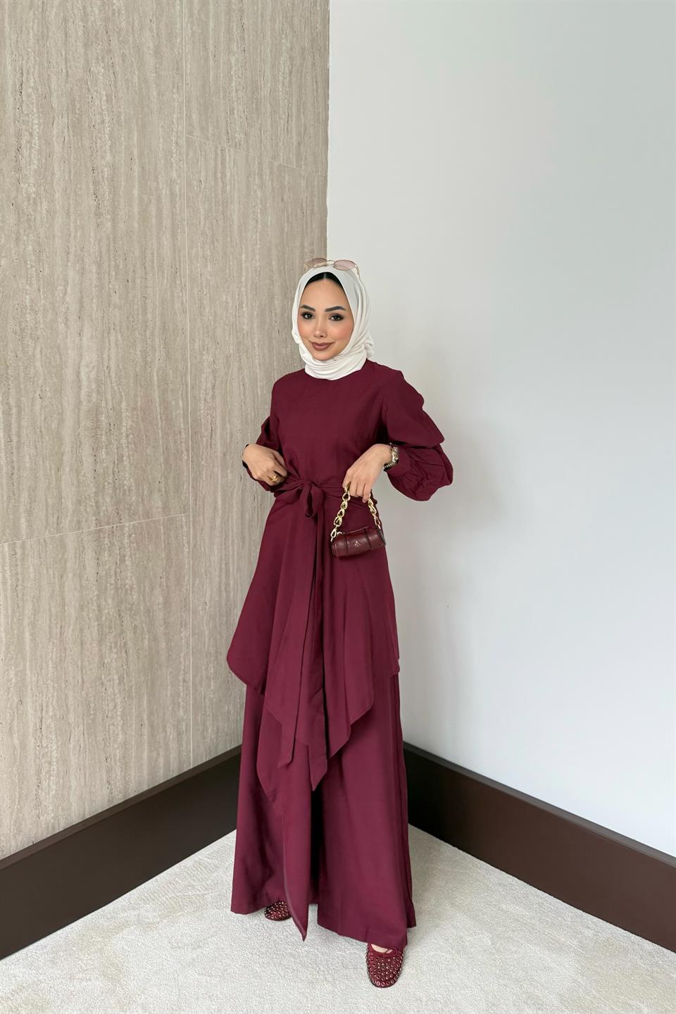 Asimetrik Aller Tulum - Bordo