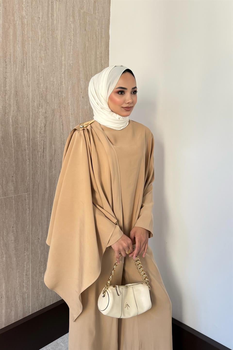 Bloom Modal Pantolonlu Takım - Camel