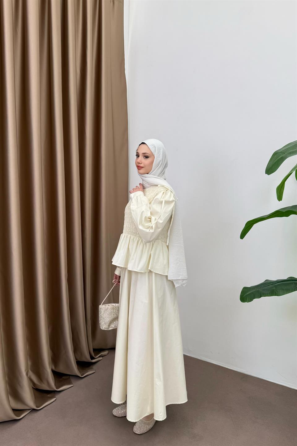 Gipe Detailed Skirt Suit - Stone