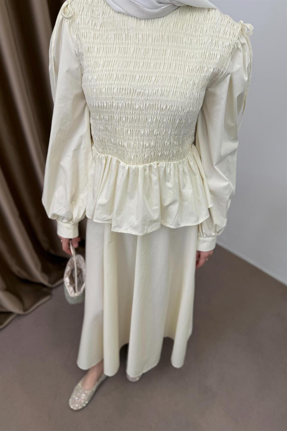 Gipe Detailed Skirt Suit - Stone