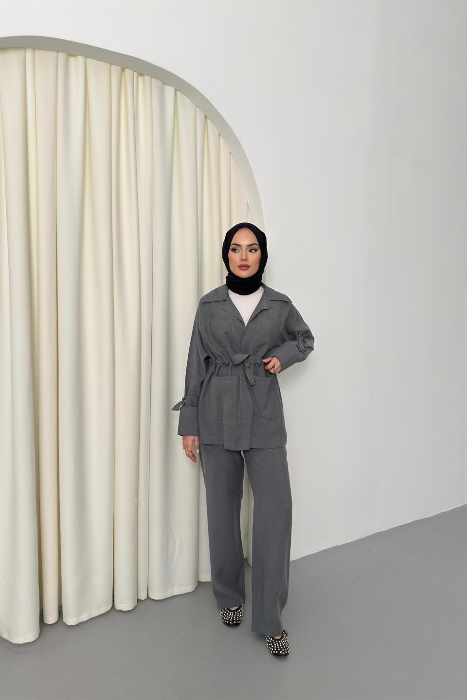 Arm-Tie Tencel Suit - Anthracite