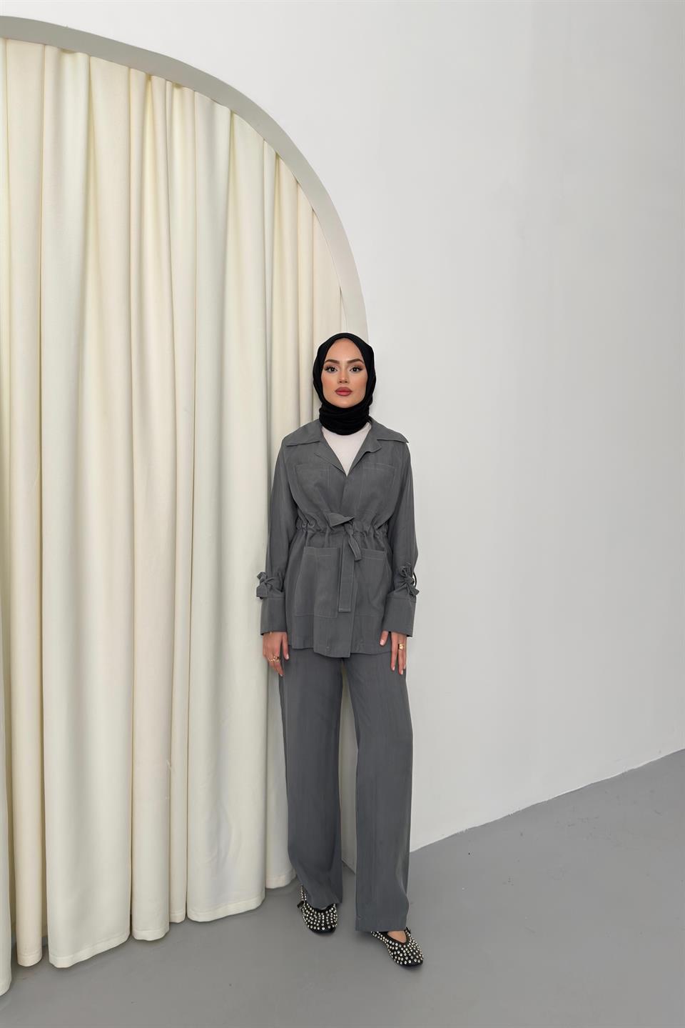 Arm-Tie Tencel Suit - Anthracite