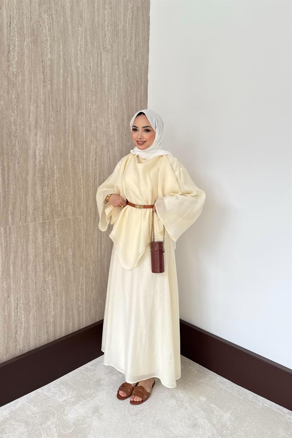 Lily Vual Etekli Takım - Bej