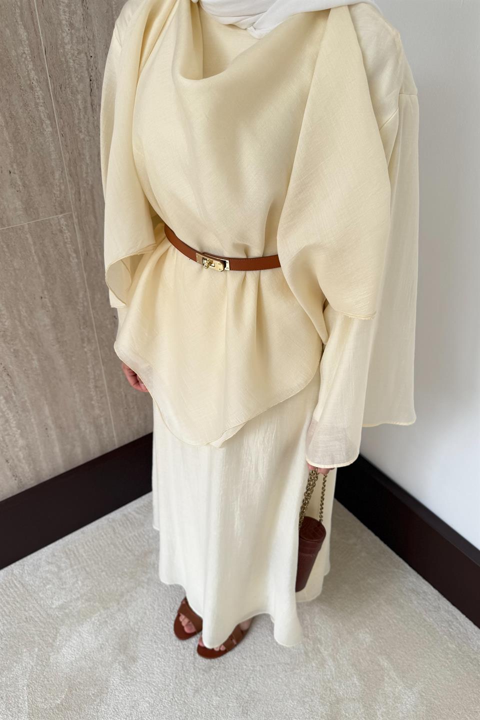 Lily Vual Etekli Takım - Bej