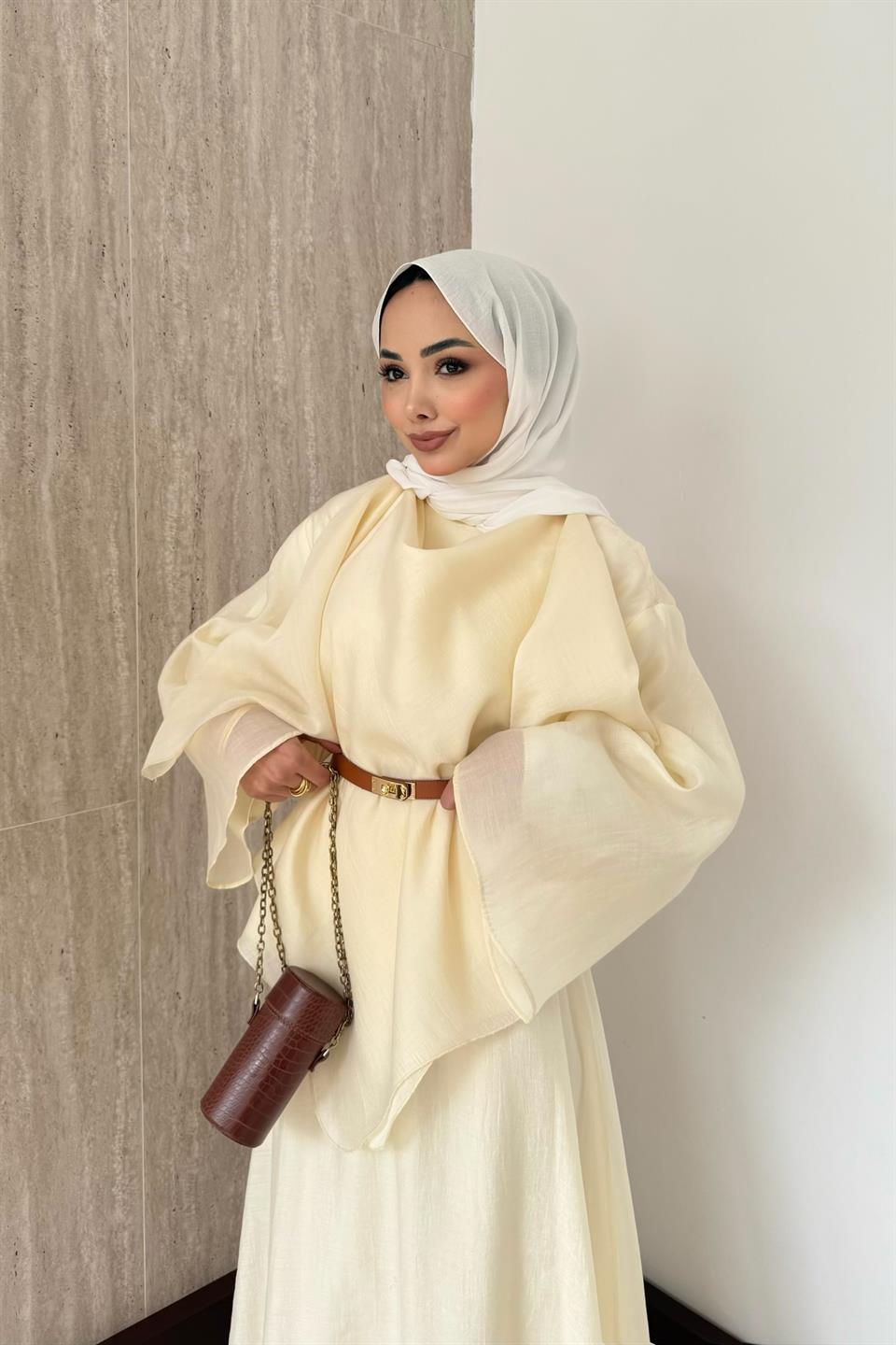 Lily Vual Etekli Takım - Bej