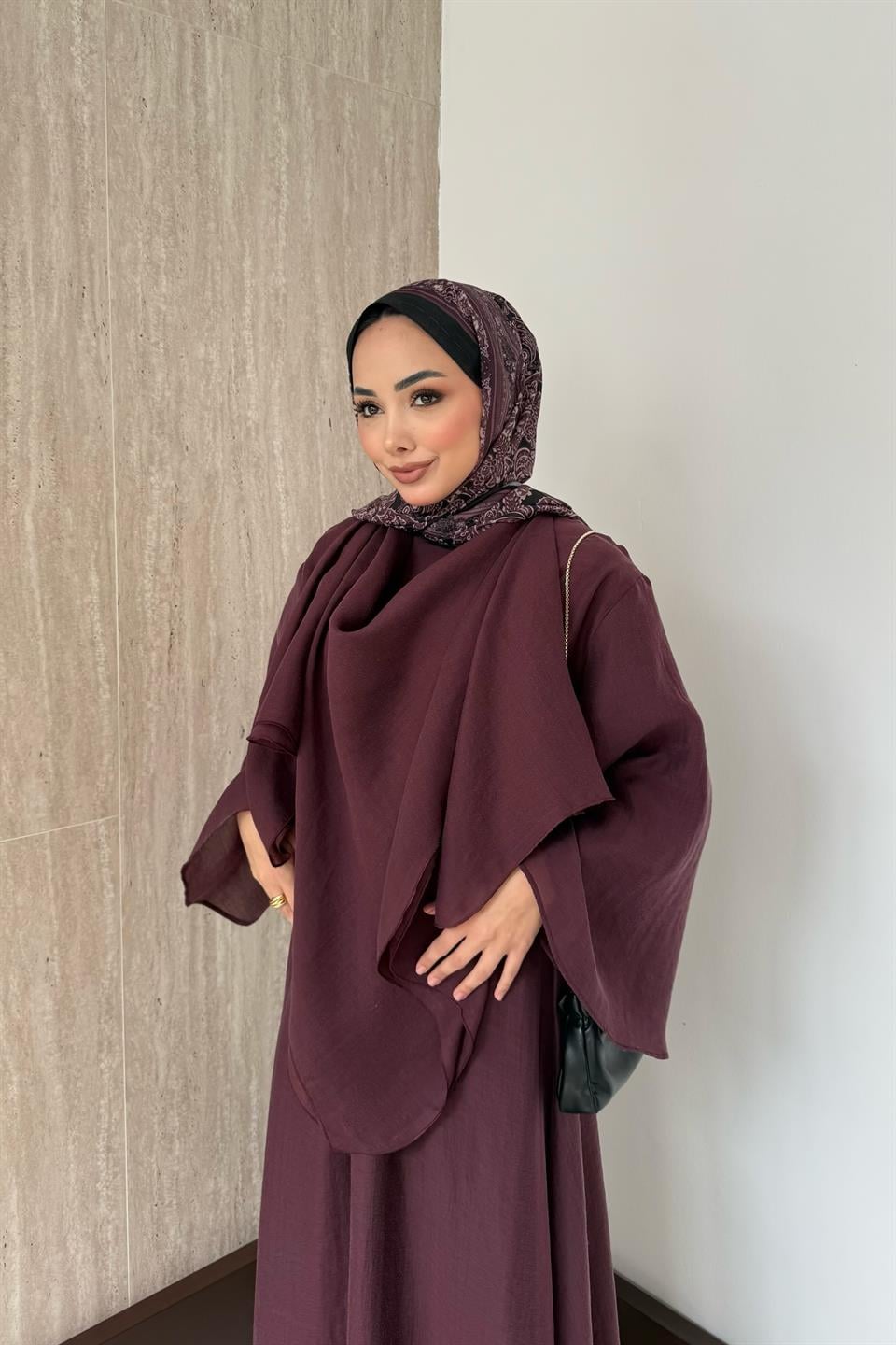 Lily Vual Etekli Takım - Bordo