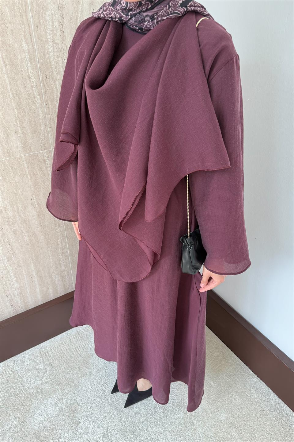 Lily Vual Etekli Takım - Bordo