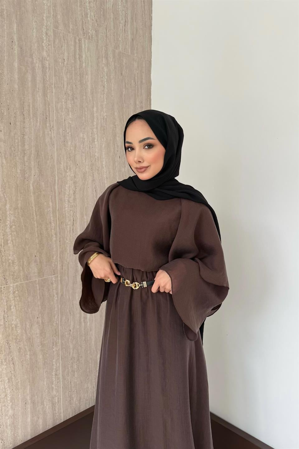 Lily Vual Etekli Takım - Kahve