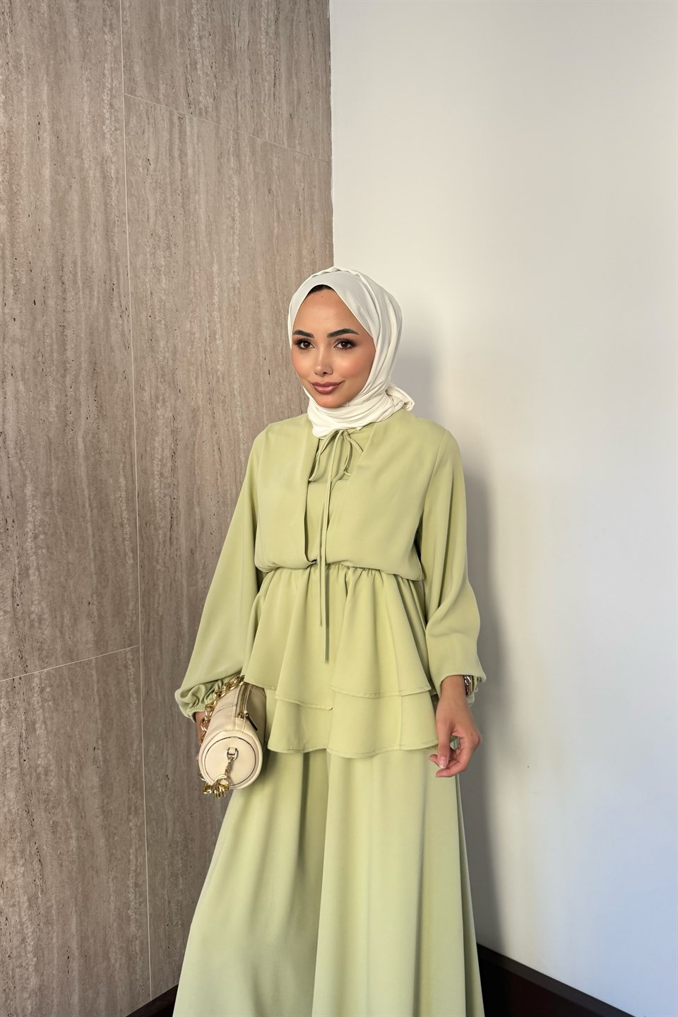 Liya Pantolonlu Takım - Mint