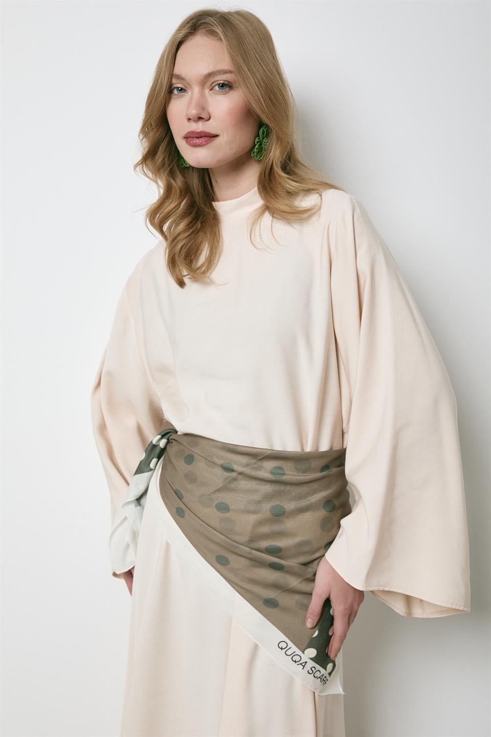 Volan Kol Stella Etekli Takım - Bej