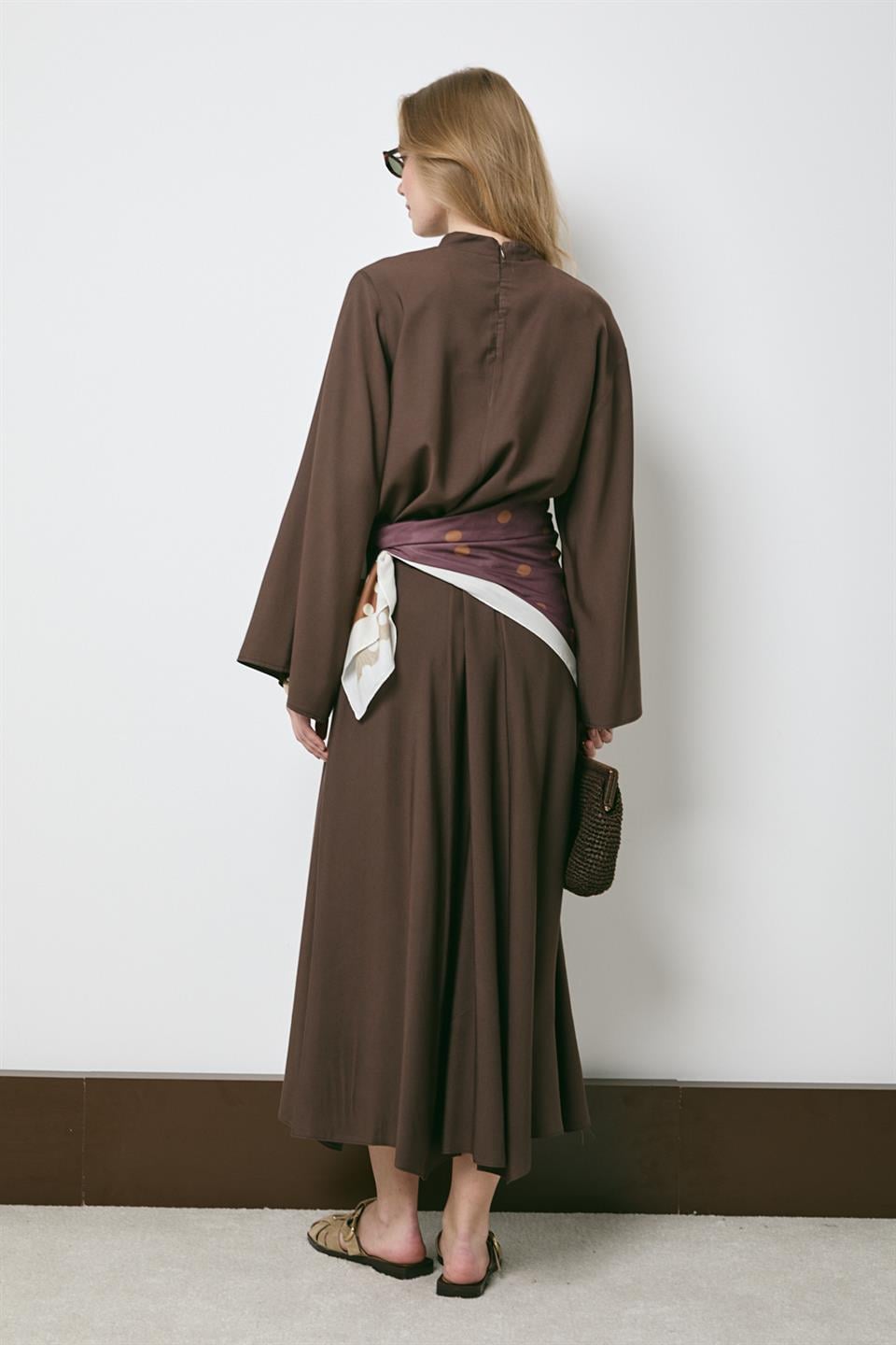 Volan Kol Stella Etekli Takım - Kahve