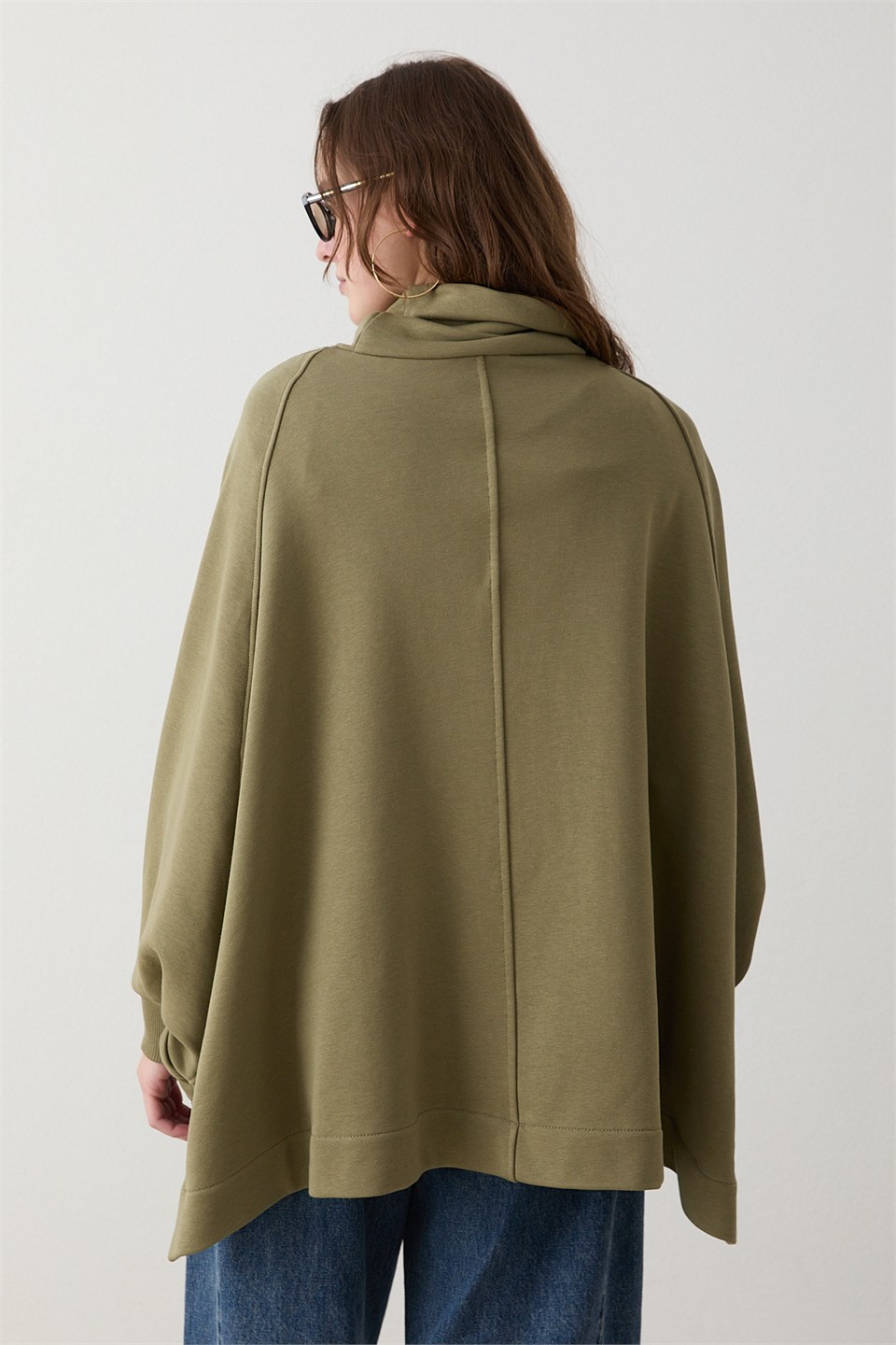 Yarasa Kol Sweatshirt - Haki