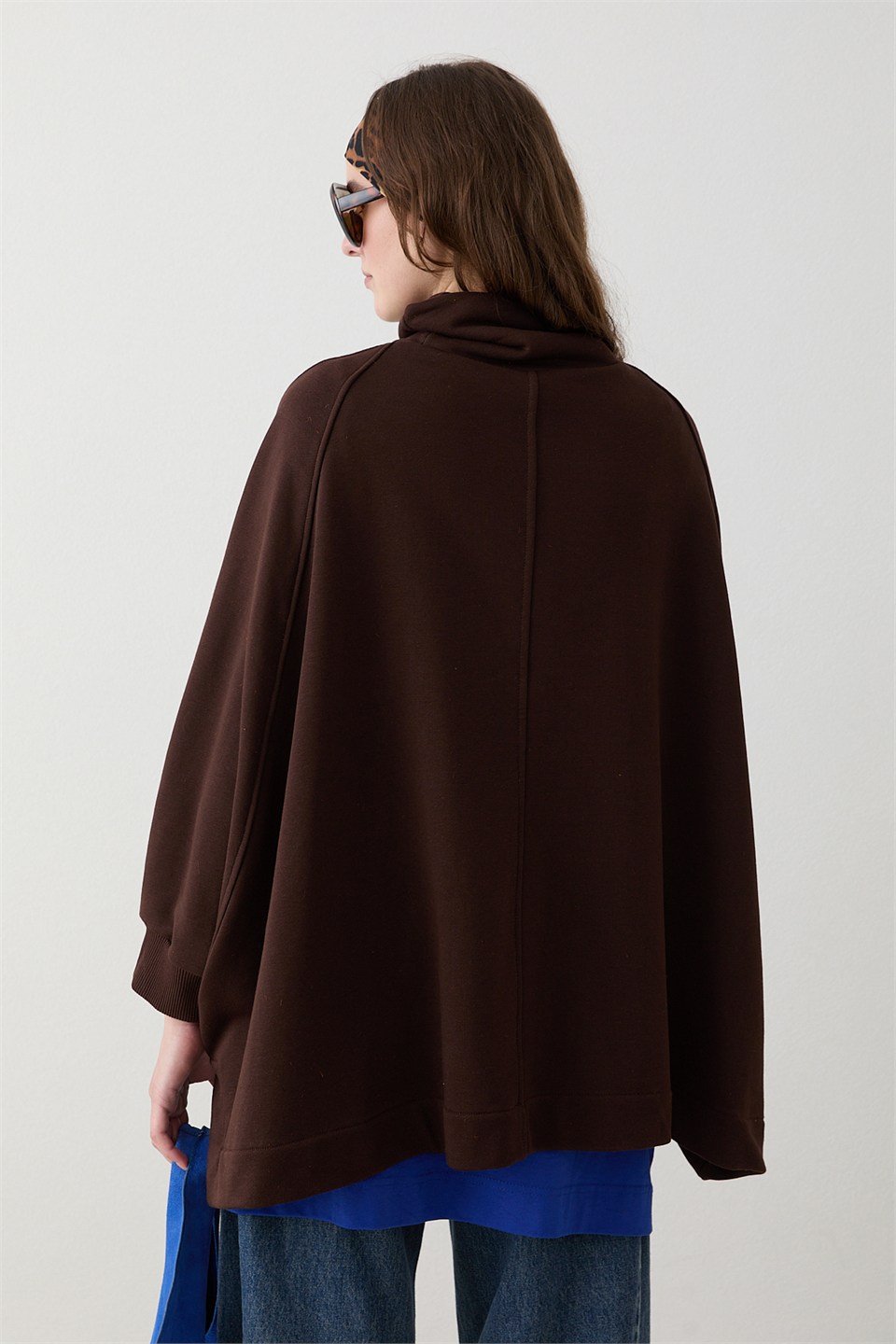 Yarasa Kol Sweatshirt - Kahve