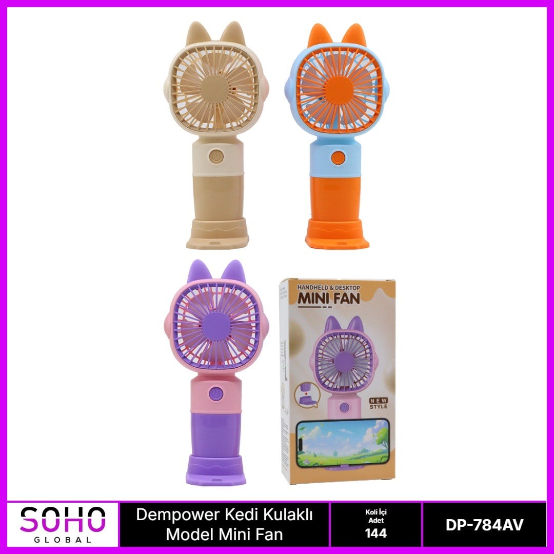 KEDİ KULAKLI MİNİ FAN