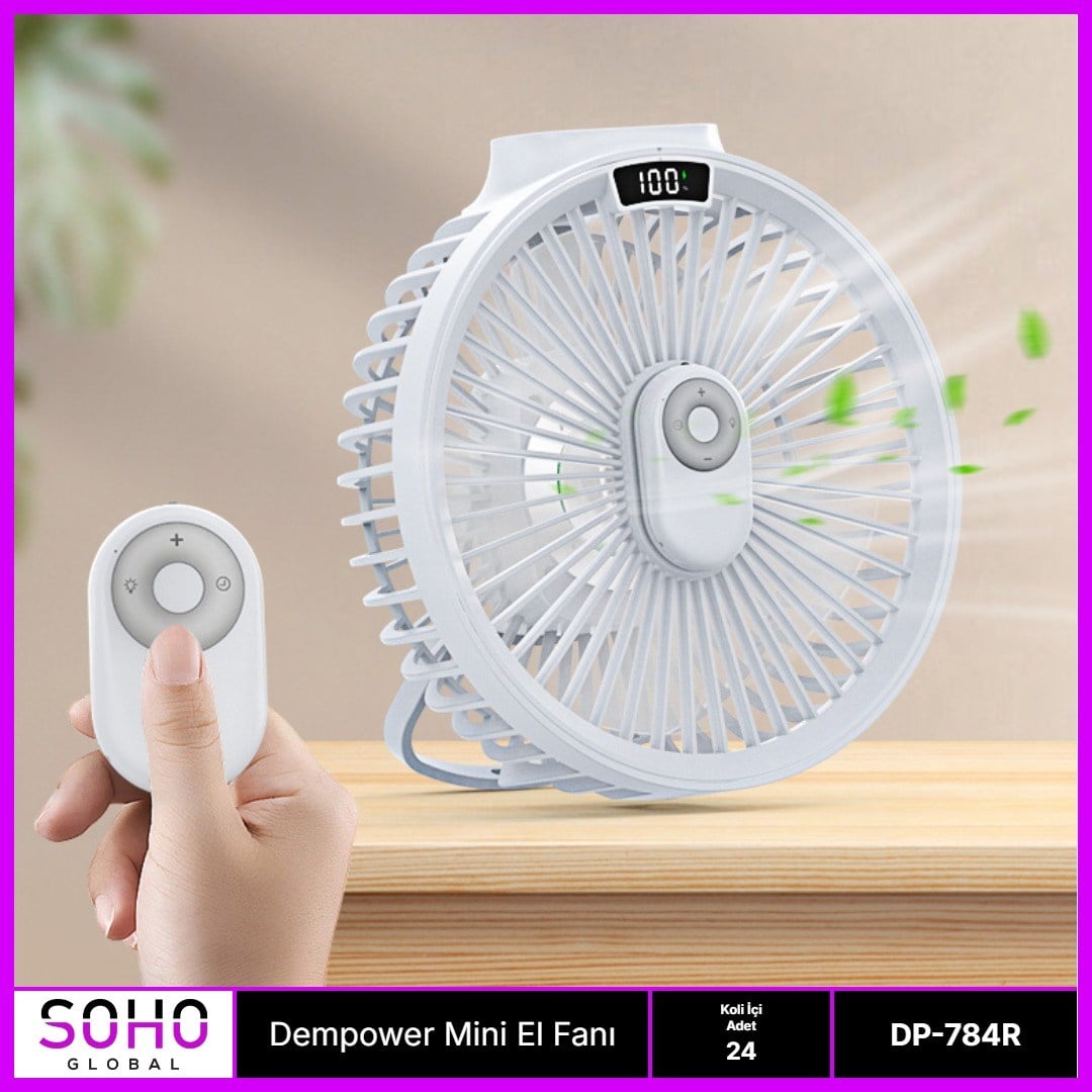 MASAÜSTÜ KUMANDALI FAN 