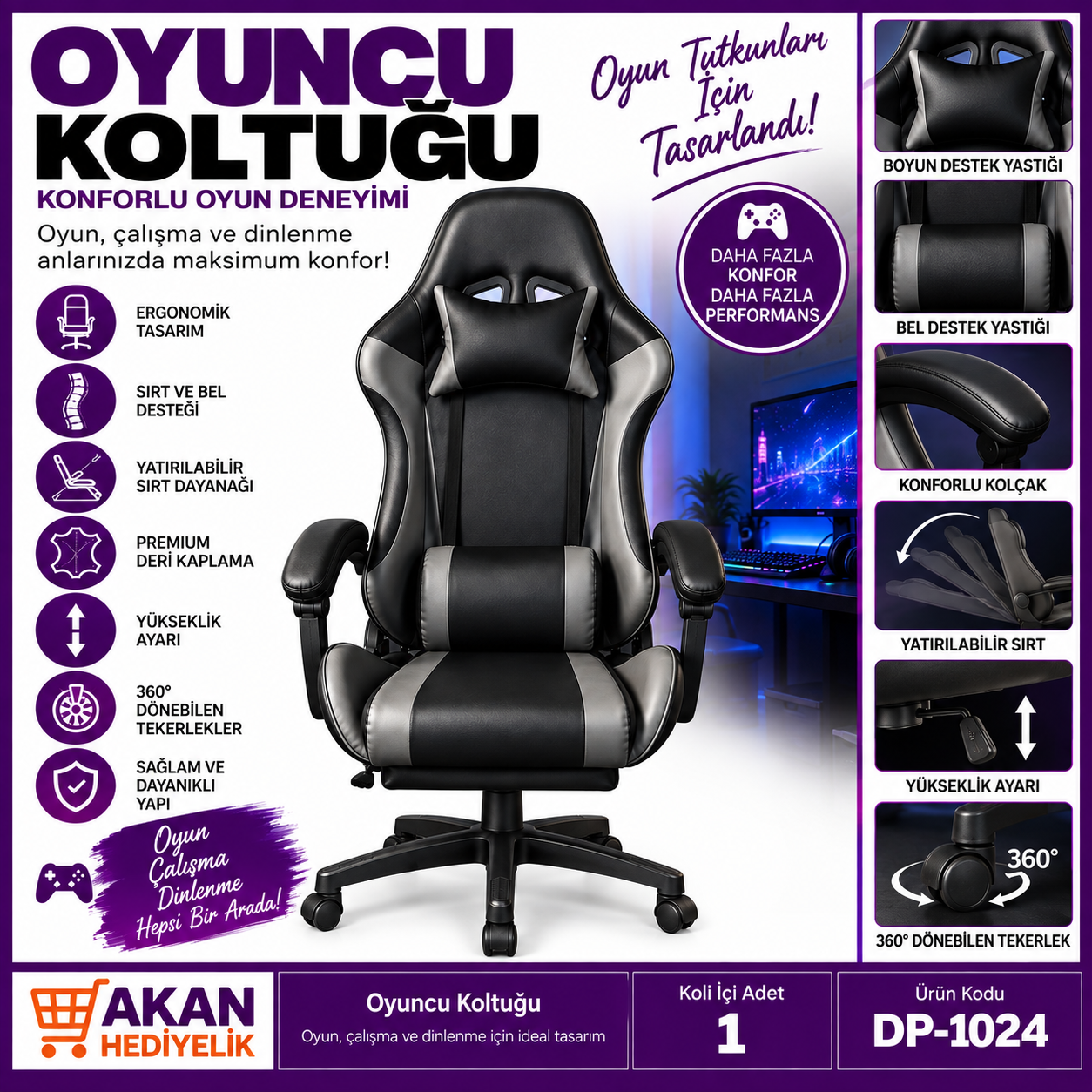Oyuncu Koltuğu Gaming Koltuğu