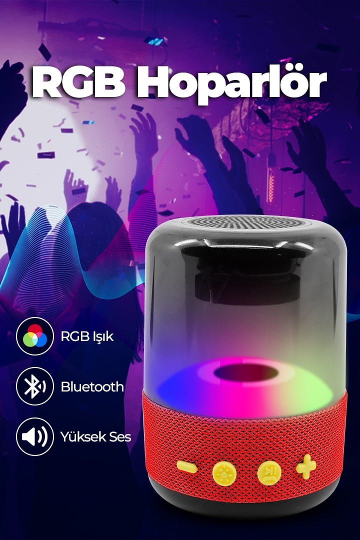 RGB IŞIKLI YÜKSEK SES HOPARLÖR