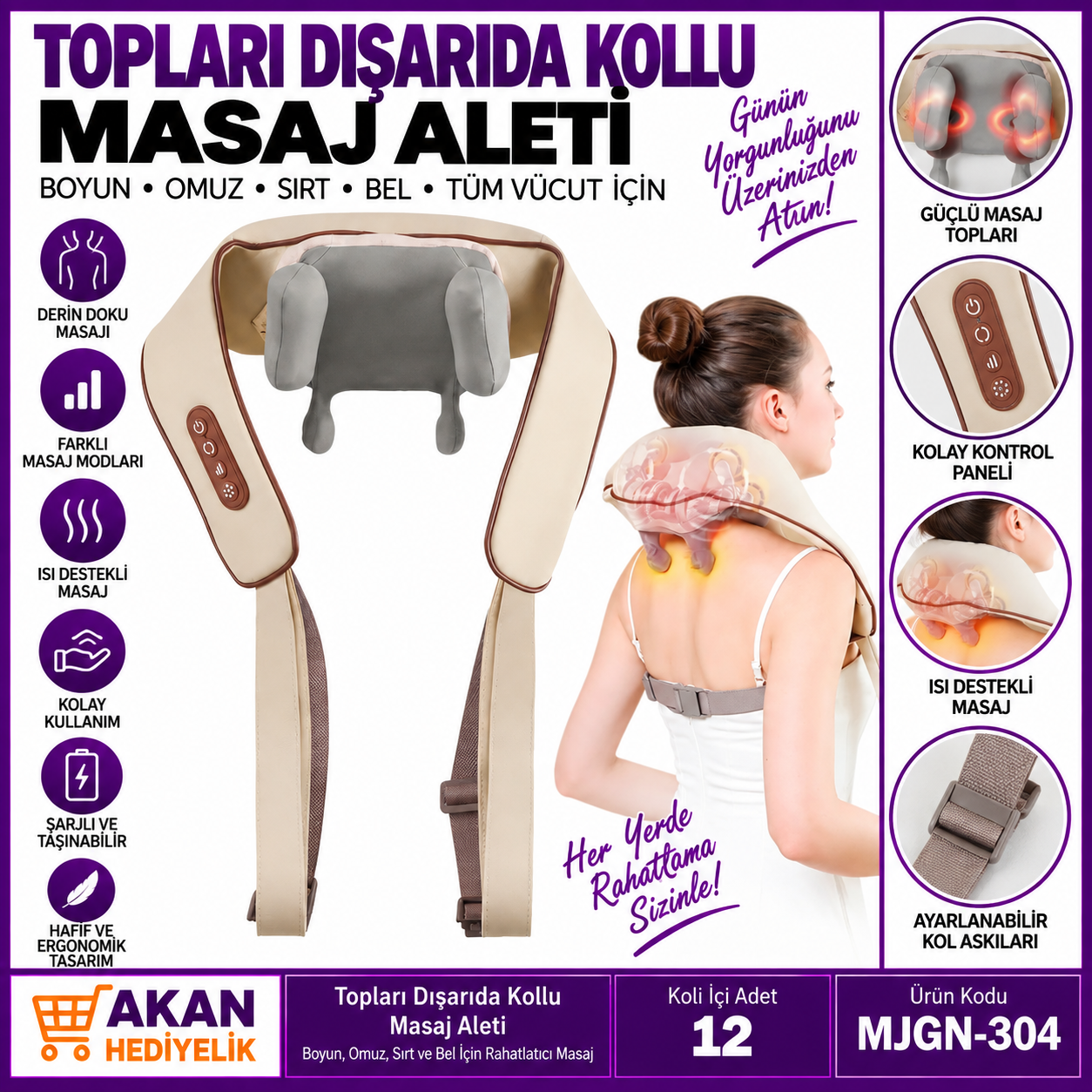 topları dışarıda kollu masaj aleti
