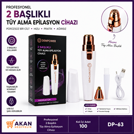 2 BAŞLIKLI PROFESYONEL TÜY ALMA CİHAZI