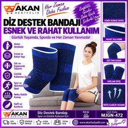2Lİ MAVİ SPORCU BANDAJ DİZLİĞİ