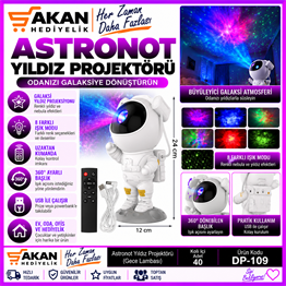 astronot gece lambası