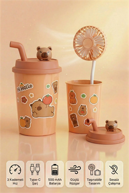 BARDAK MODEL MİNİ AYICIKLI FAN 