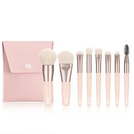 ÇANTALI 8'Lİ BEJ  RENKLİ FIRÇA SETİ