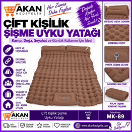 çift kişilik şişme uyku tulumu