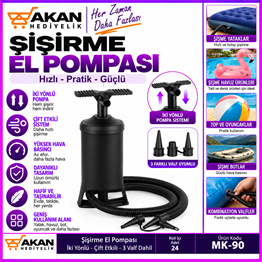 şişirme el pompası 