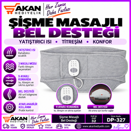 şişme ısıtmalı titreşimli bel masaj korsesi