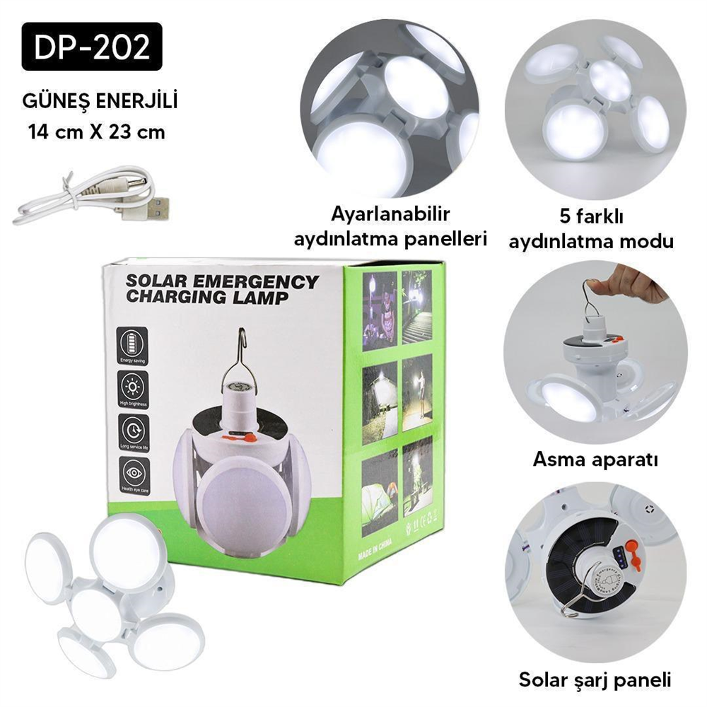 4LÜ KATLANIR SOLAR LAMBA 