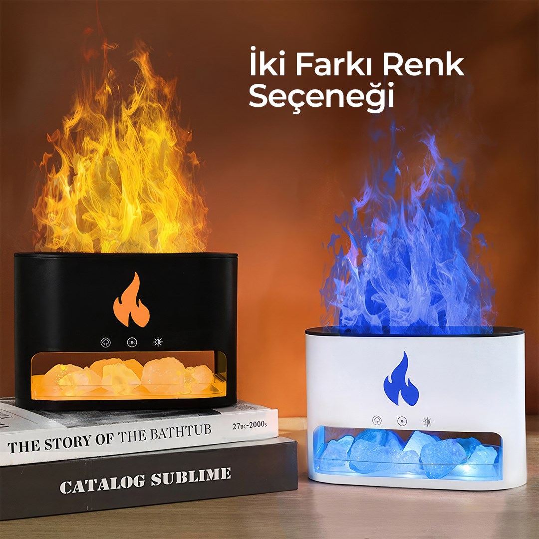 ALEV SİMÜLASYON ŞÖMİNE BUHAR MAKİNESİ