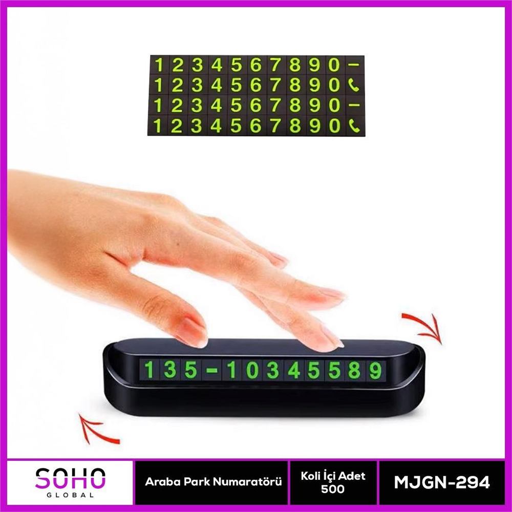 ARAÇ PARK NUMARATÖR 