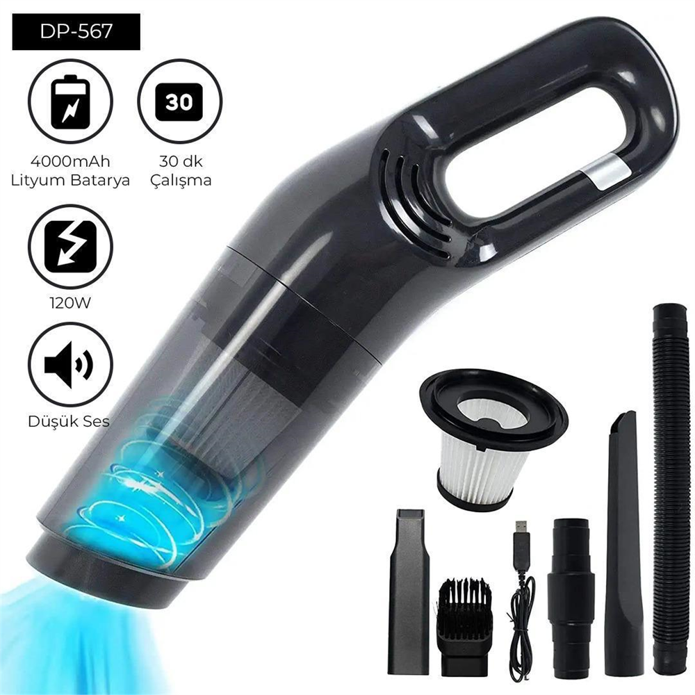 DEMPOWER 5 BAŞLIKLI ARAÇ SÜPÜRGESİ