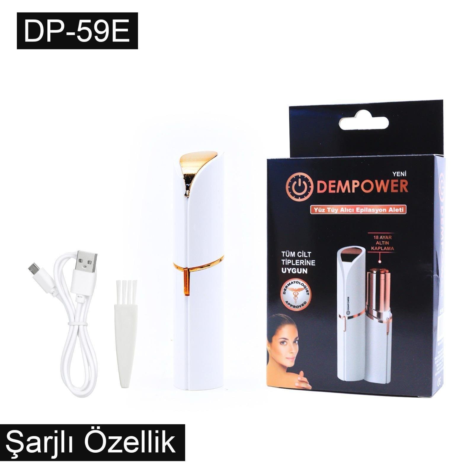 DEMPOWER ŞARJLI YÜZ TÜY ALICI EPİLASYON ALETİ FLAWLES  KISA