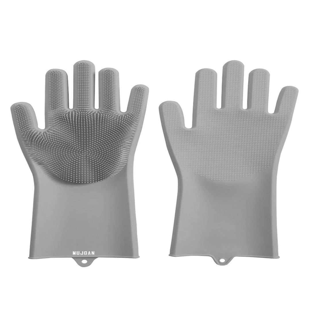 Fırçalı Silikon Temizlik Eldiveni