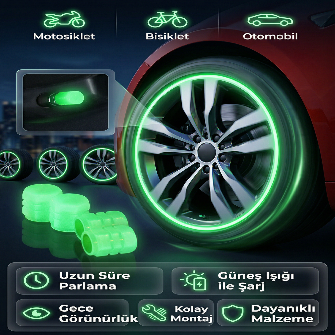 FOSFORLU GECE PARLAYAN SİBOP KAPAĞI