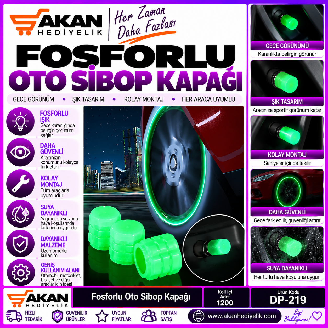 Fosforlu Oto Sibop Kapağı