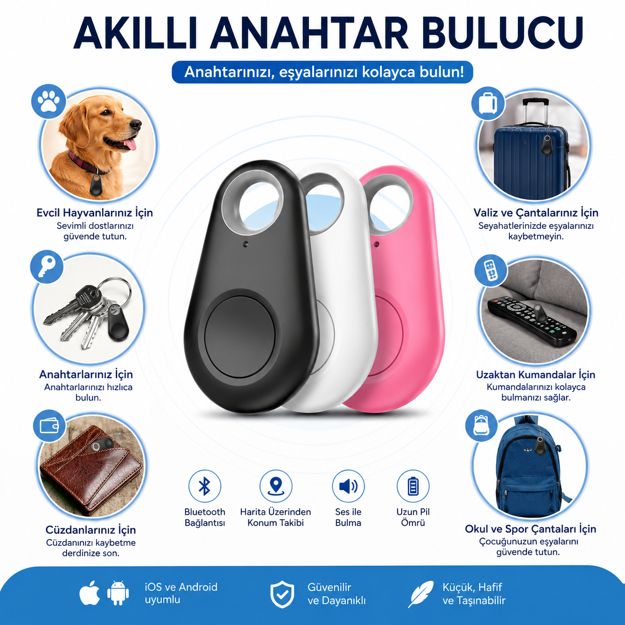 Hayvan Ve Çocuk eşya mini gps cihazı 