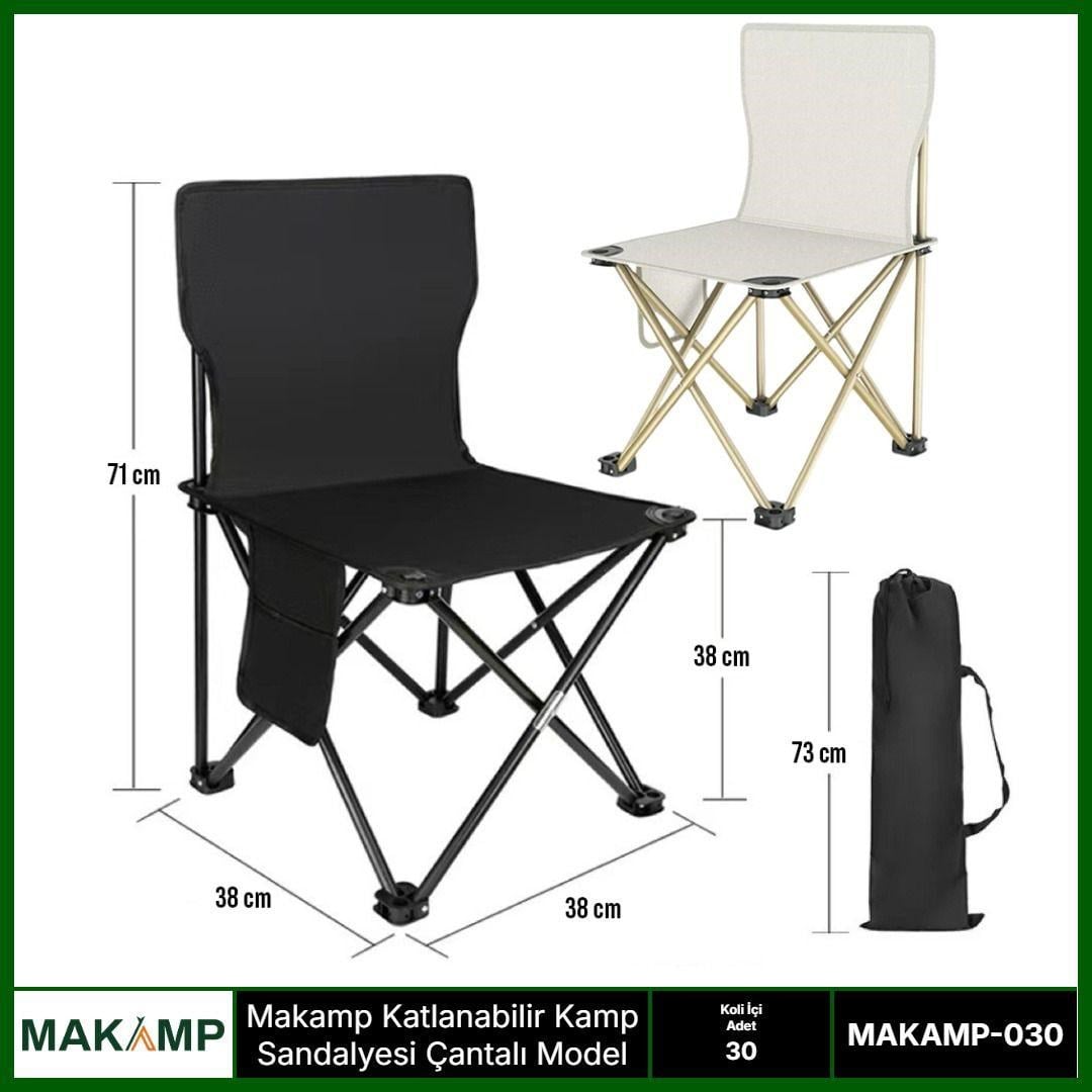 Katlanabilir çantalı  kamp sandalyesi 