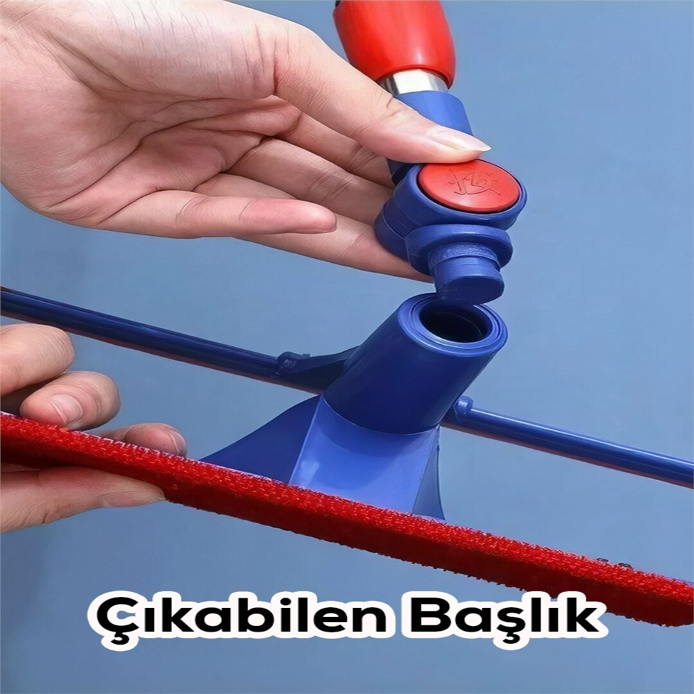 OYNAR BAŞLIKLI ÇEKÇEKLİ TELESKOPİK CAM SİLME APARATI 